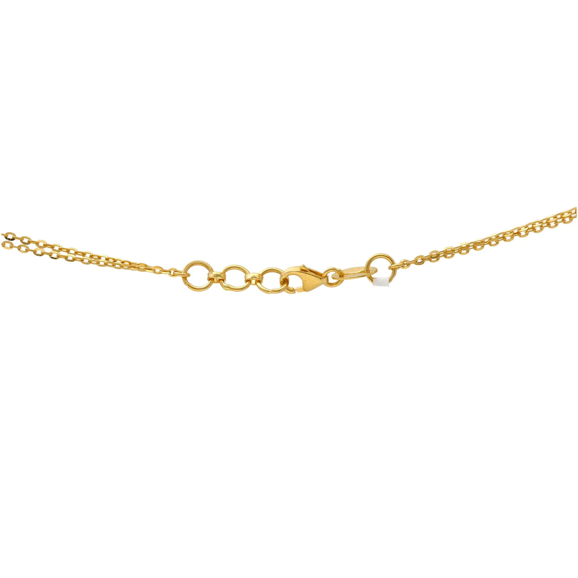 22K Multi-Tone Gold Beaded Pendant Chain (14.8gm)