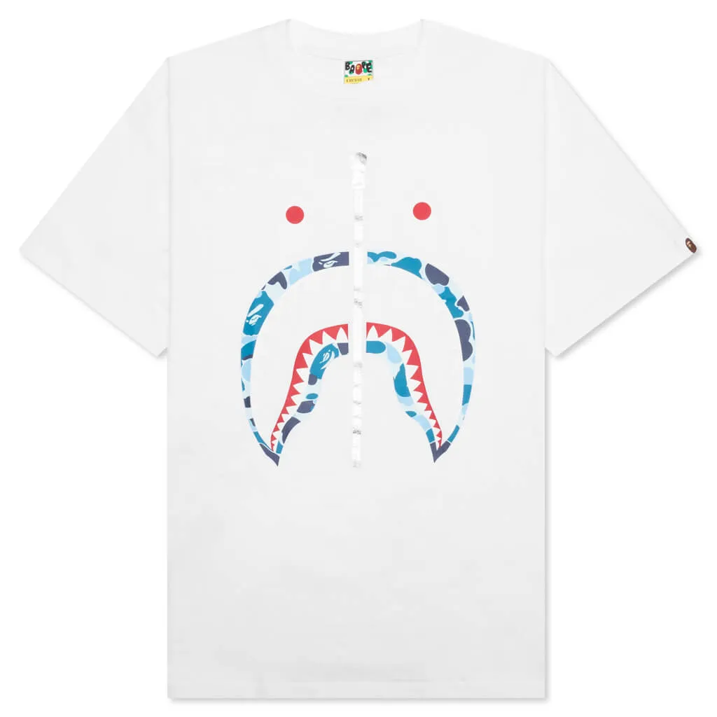 ABC Camo Shark Tee - White/Blue