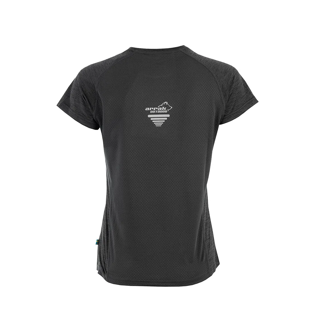 Action Training Short Sleeve Top Women (Black-Mélange)