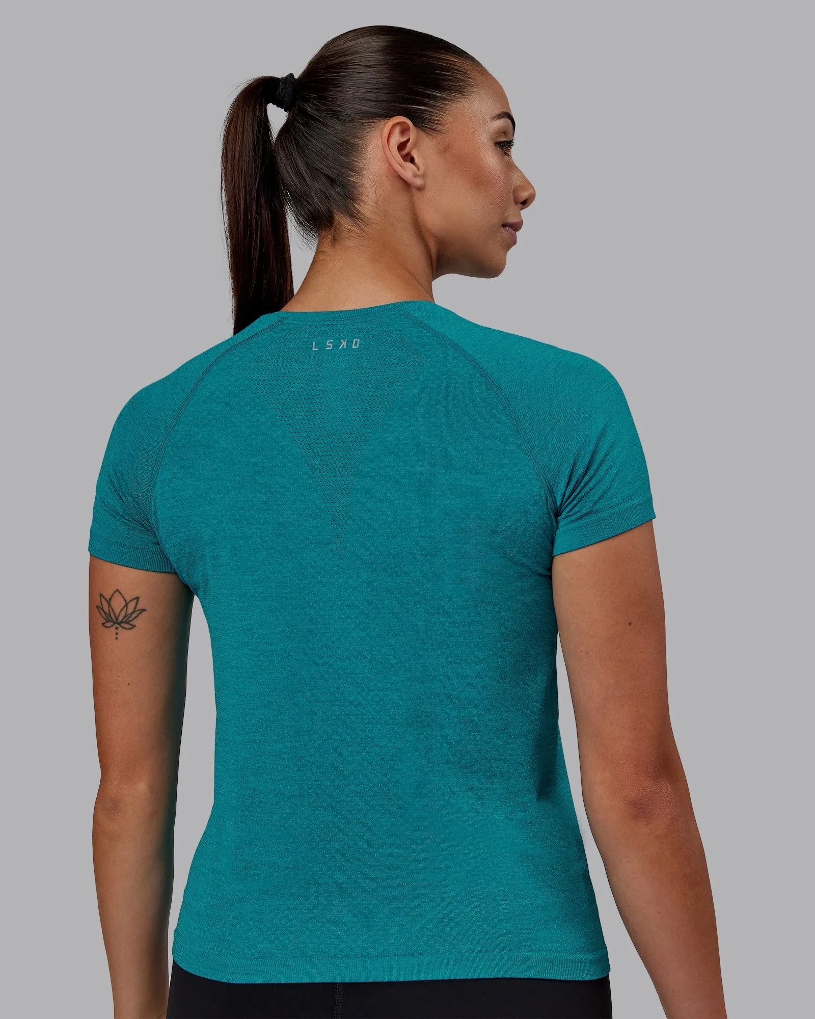 AeroFLX  Seamless Tee - Blue Bird Marl