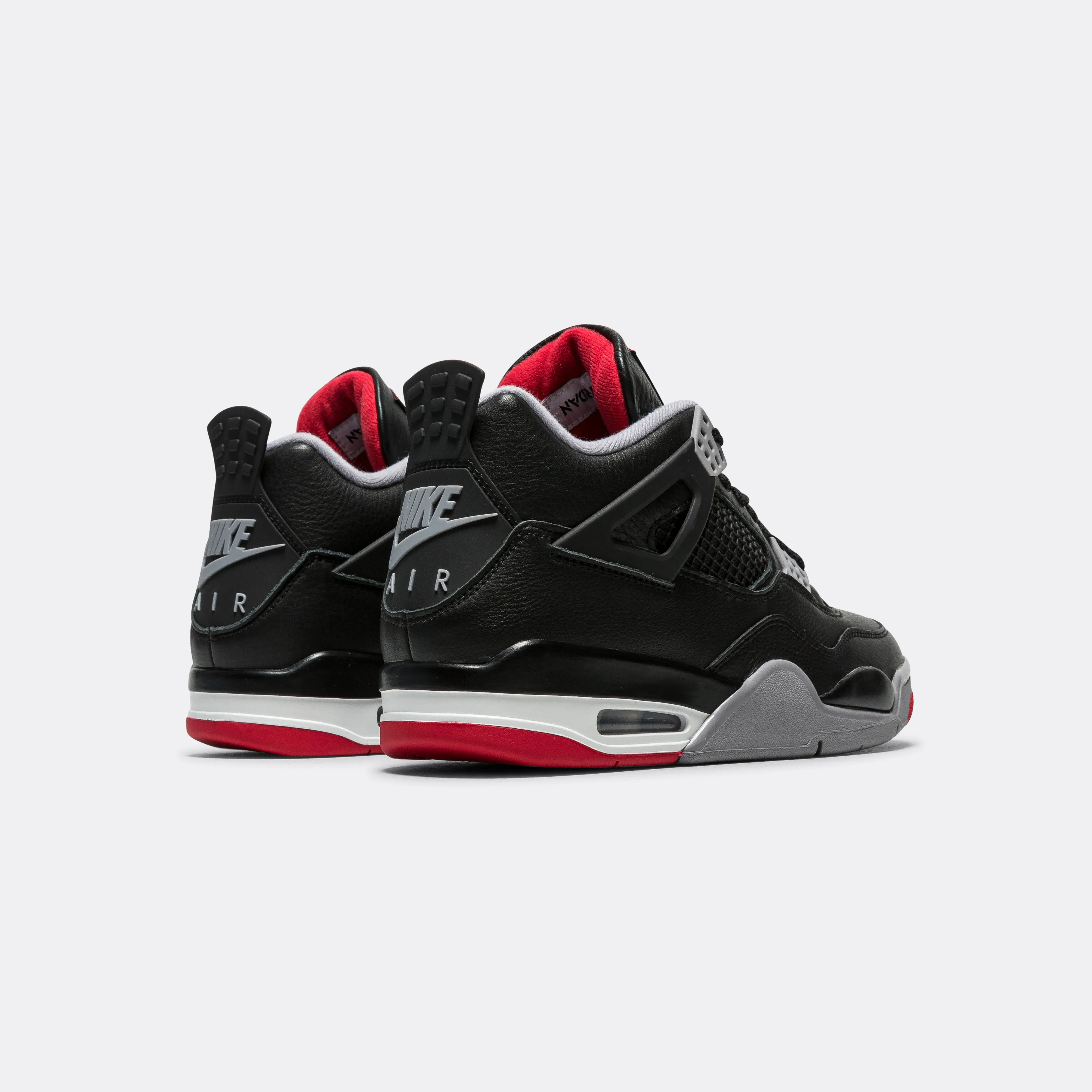 Air Jordan 4 Retro - Black/Fire Red-Cement Grey