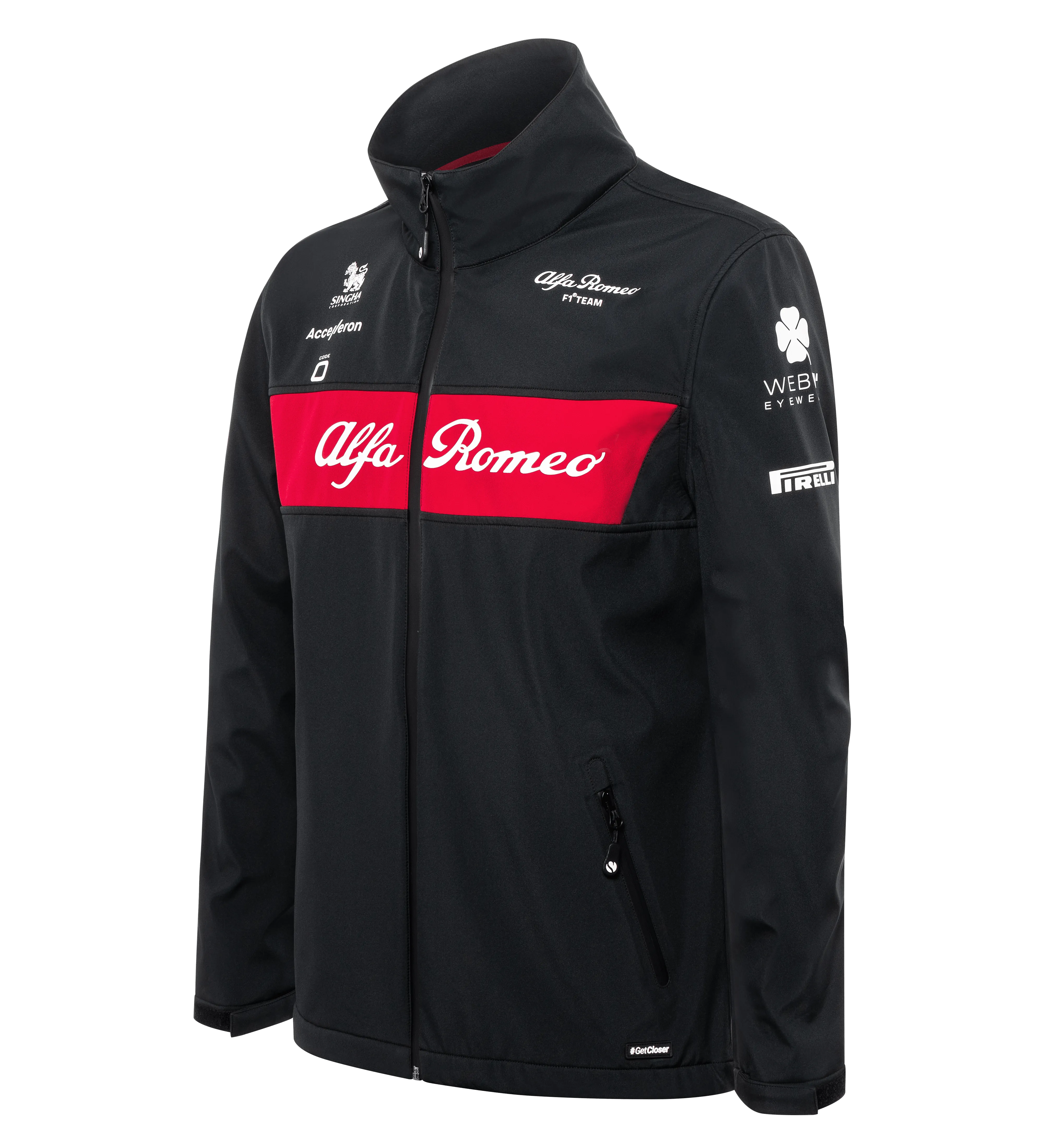 Alfa Romeo Racing F1 2023 Men's Team Softshell Jacket - Black