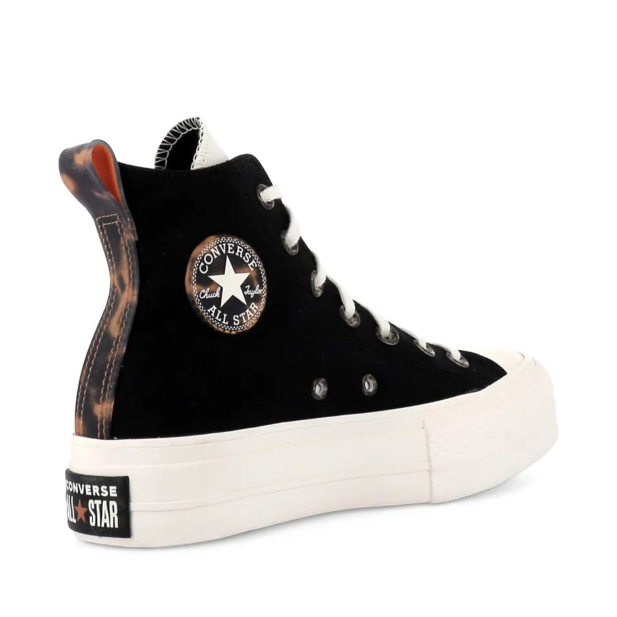 ALL STAR LIFT HI TORTOISE  - BLACK/EGRET/TAWNY OWL