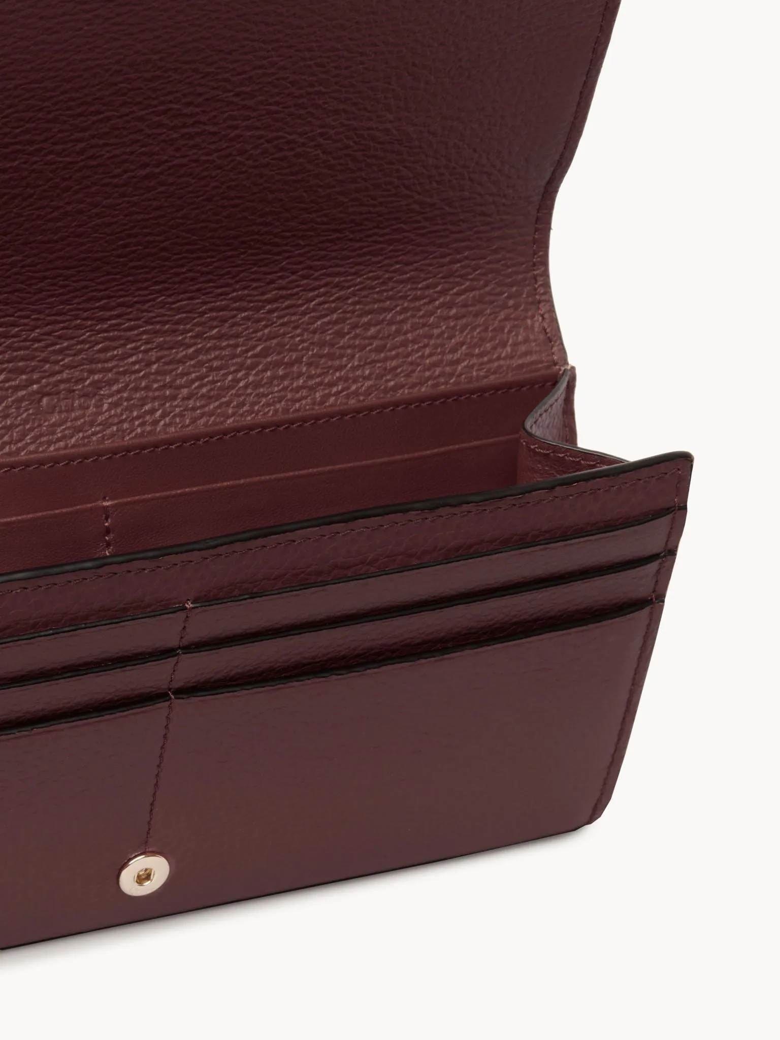 Alphabet Flap Wallet, Burgundy