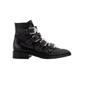 Ankle Boots With Studs and Buckles - '10s