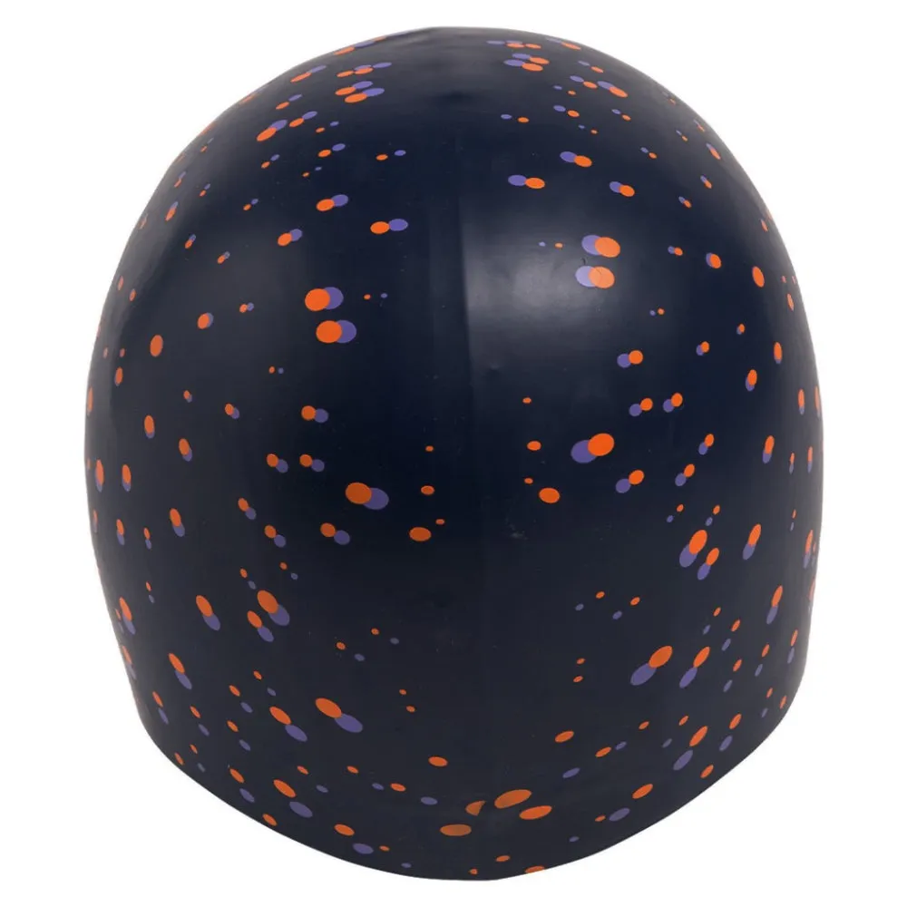 ARENA Adult Poolish Moulded Swimming Cap (Blue/Orange Dots)