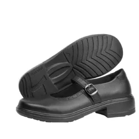 Ascent - Adela  Leather School Shoe Womens Buckle Fastening