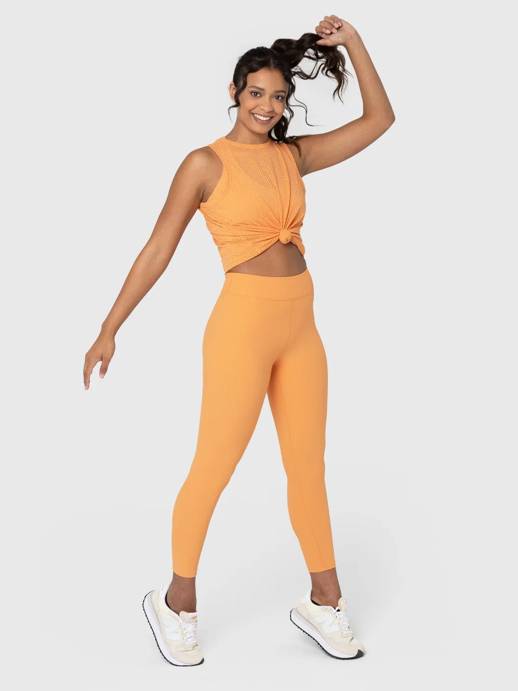 BARRY'S APRICOT RIB LEGGINGS