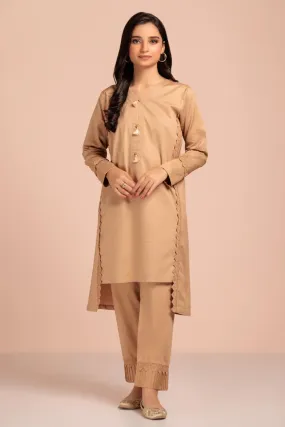 BEIGE-DOBBY-2 PIECE-SUIT (WHS222P08)