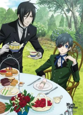 Black Butler: Ciel & Sebastian Tea Time Wall Scroll