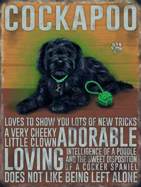 Black Cockapoo Sign