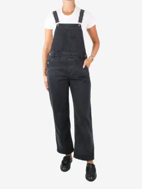 Black denim overalls - size W29