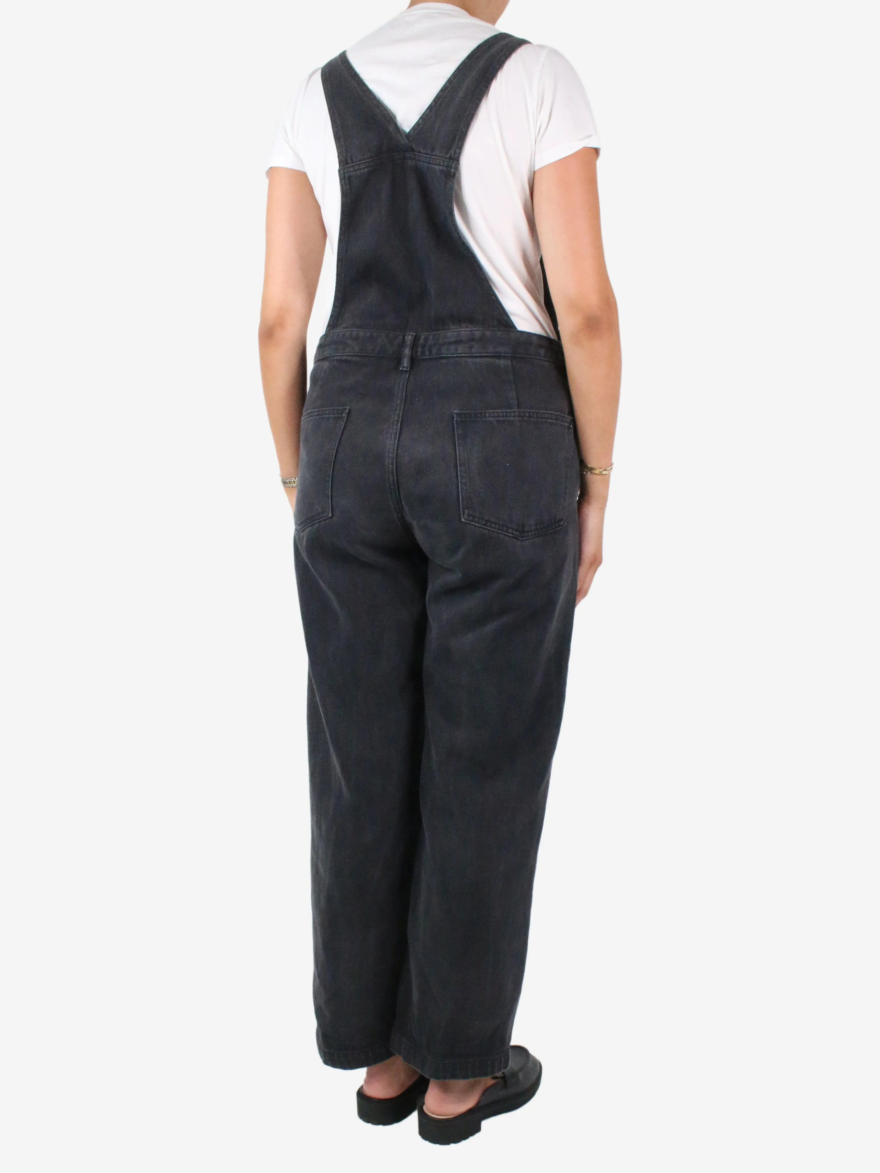 Black denim overalls - size W29