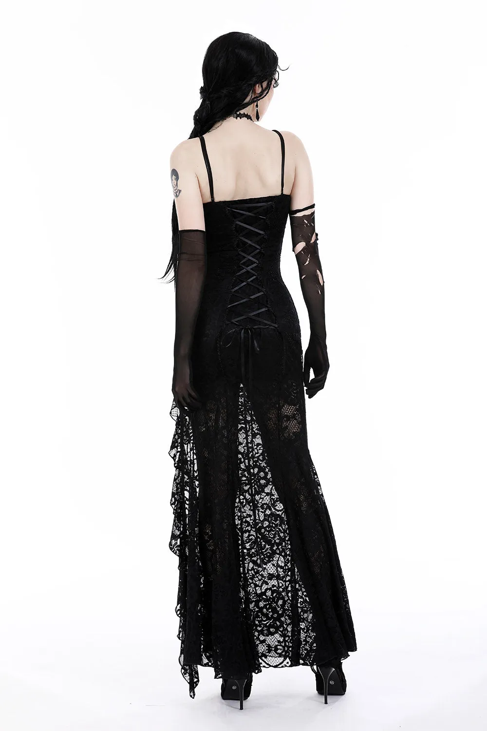 Black Lantern Lace Dress