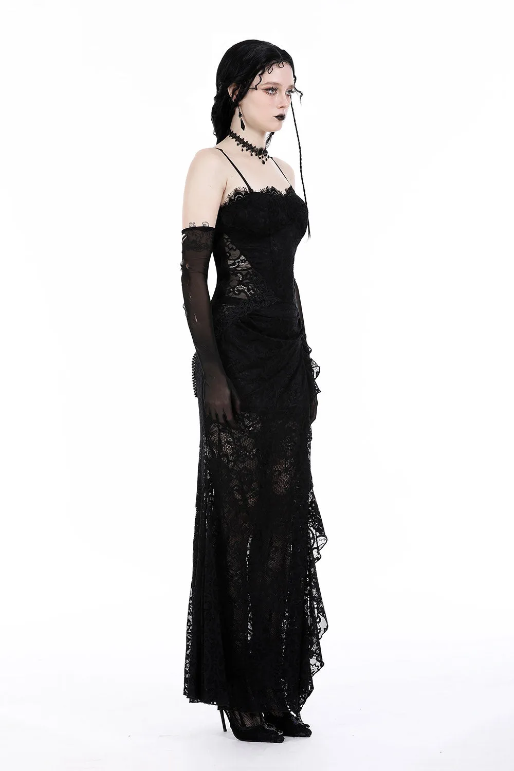 Black Lantern Lace Dress