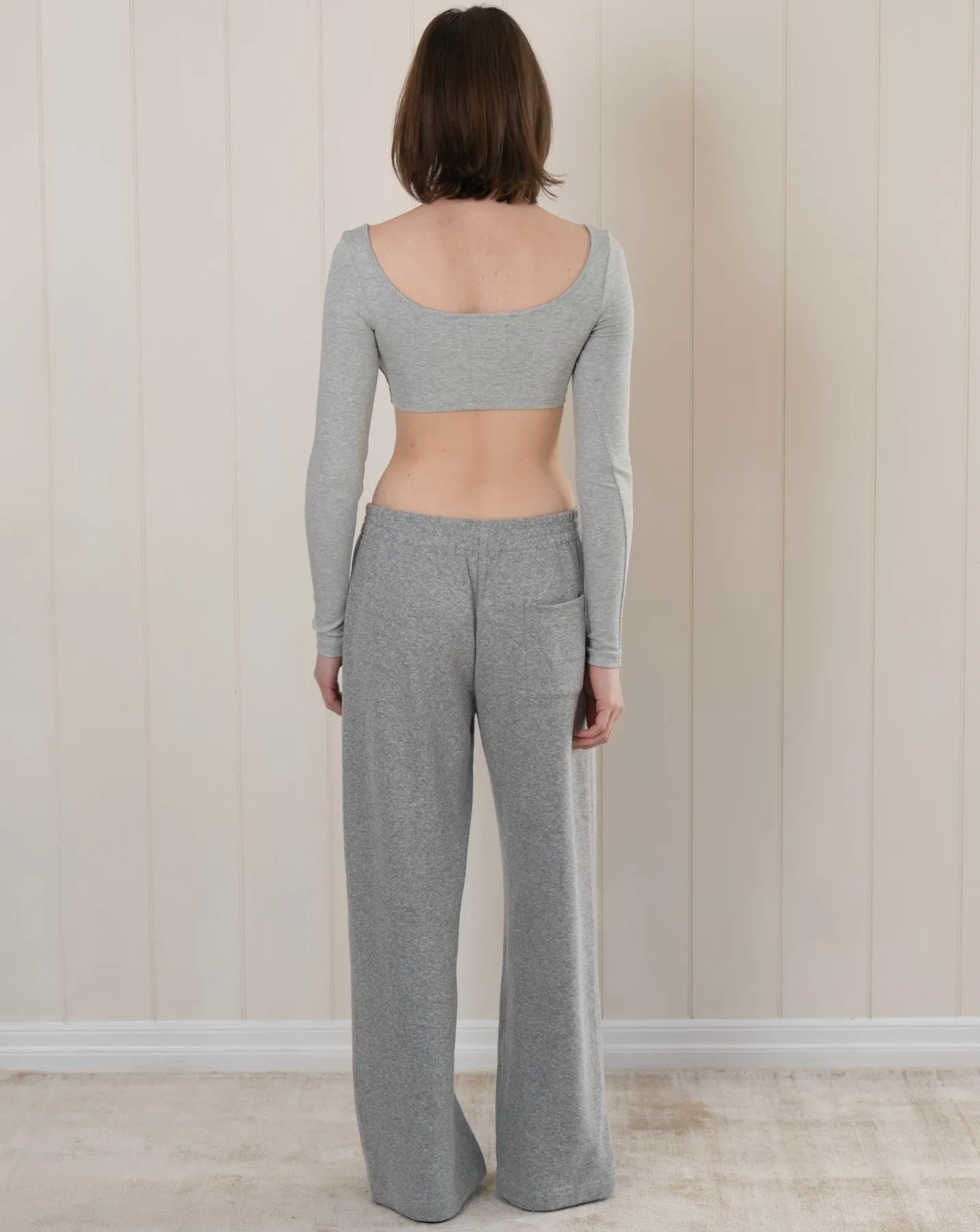 Bow Ultra Crop - Grey