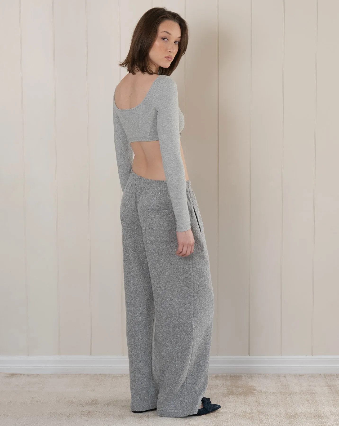 Bow Ultra Crop - Grey