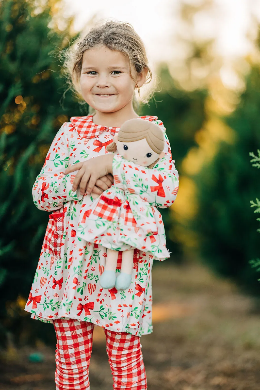 Bows & Candy Cane Twirl Dress