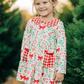 Bows & Candy Cane Twirl Dress