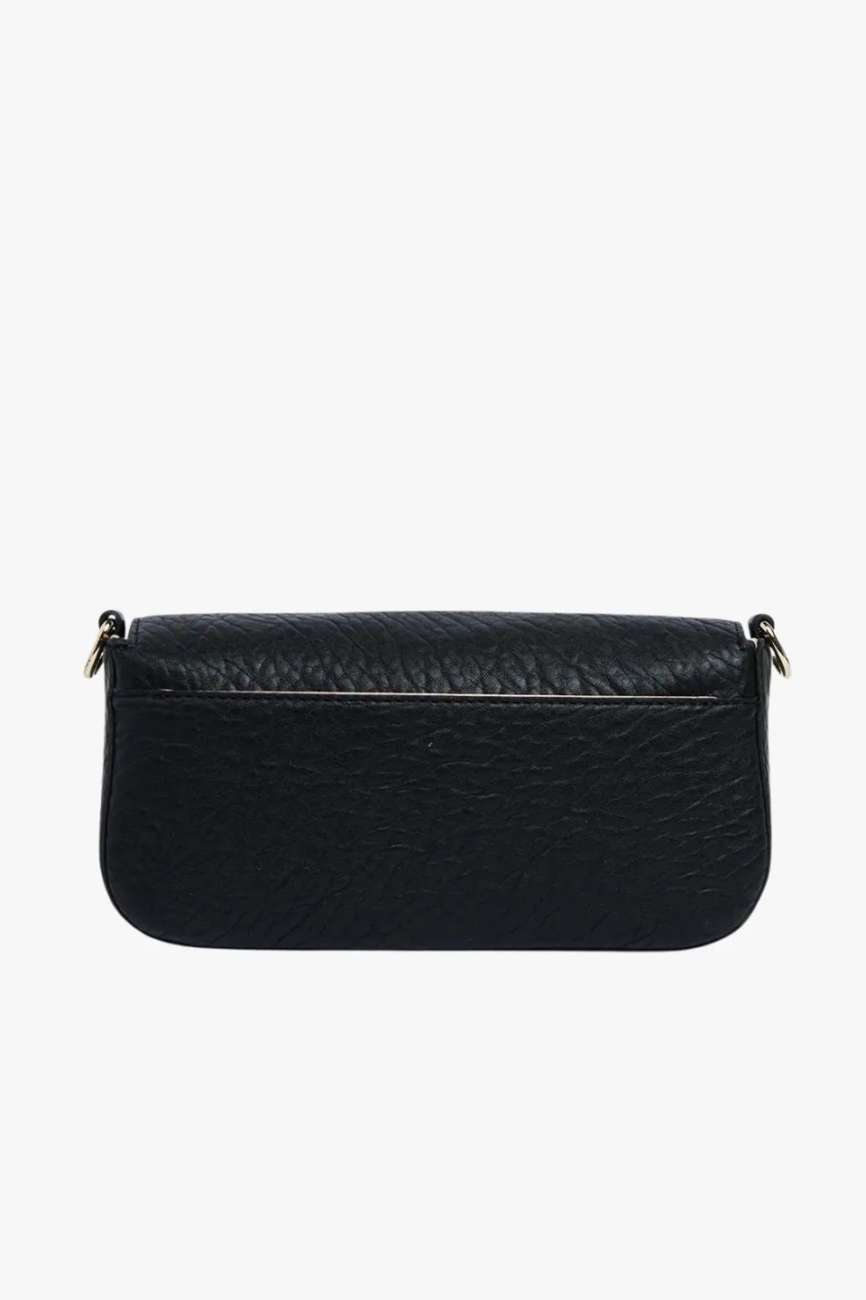 Calabria Black Baguette Shoulder Bag