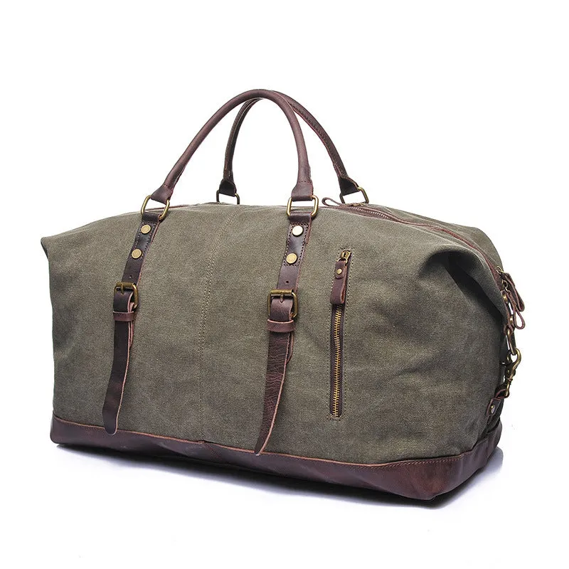 Canvas Travel Bags Vintage Duffle Bags Travel Handbags Shoulder Duffel Bags Mens Holdall Christmas Gifts