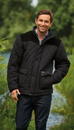 Champion Mens Lewis Padded Jacket-BLACK