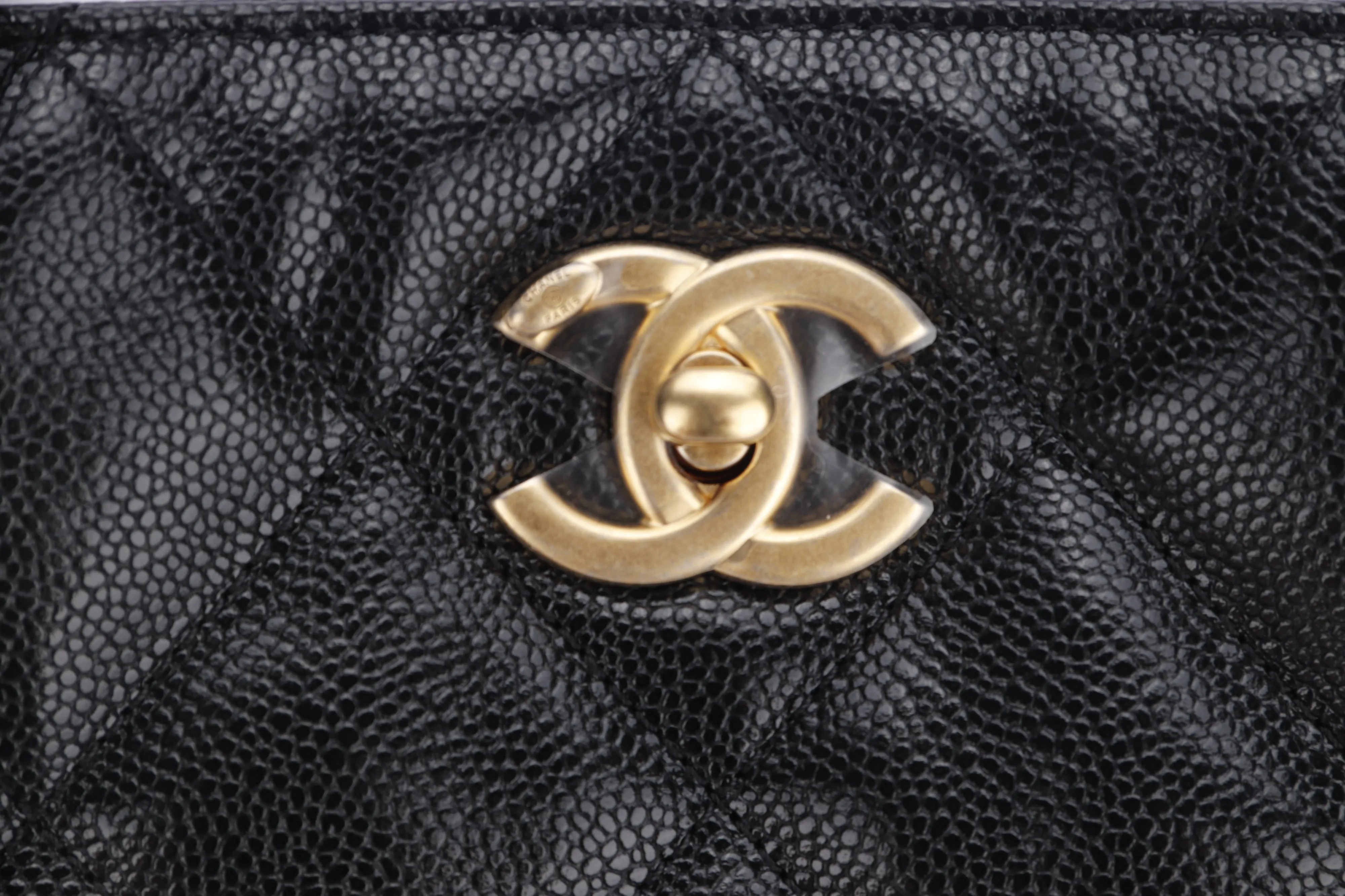 CHANEL AS3470 BLACK CAVIAR SLING BAG (CHG7xxxx) GHW, WITH DUST COVER AND BOX