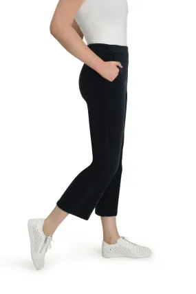 Corduroy wide leg Crop Pants | INDIGO | 6190ZR