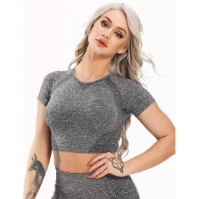 Dot Contour Workout Athletic Crop Top