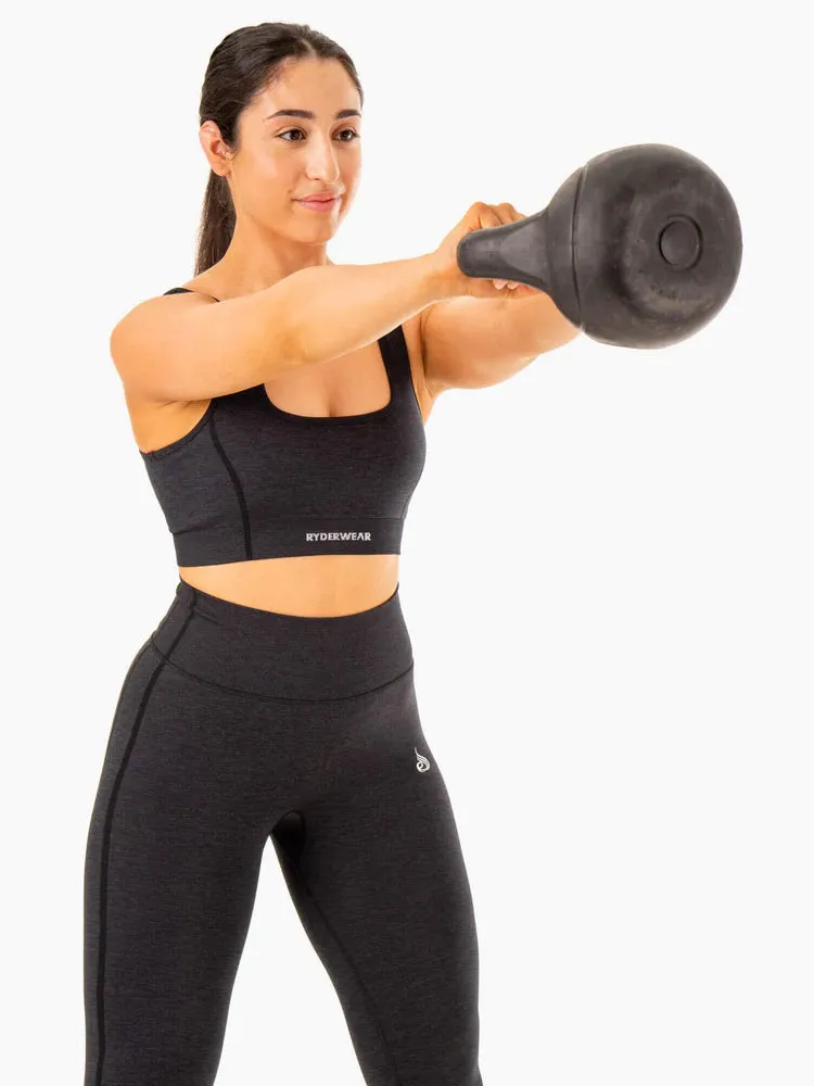 ENHANCE SEAMLESS SPORTS BRA BLACK