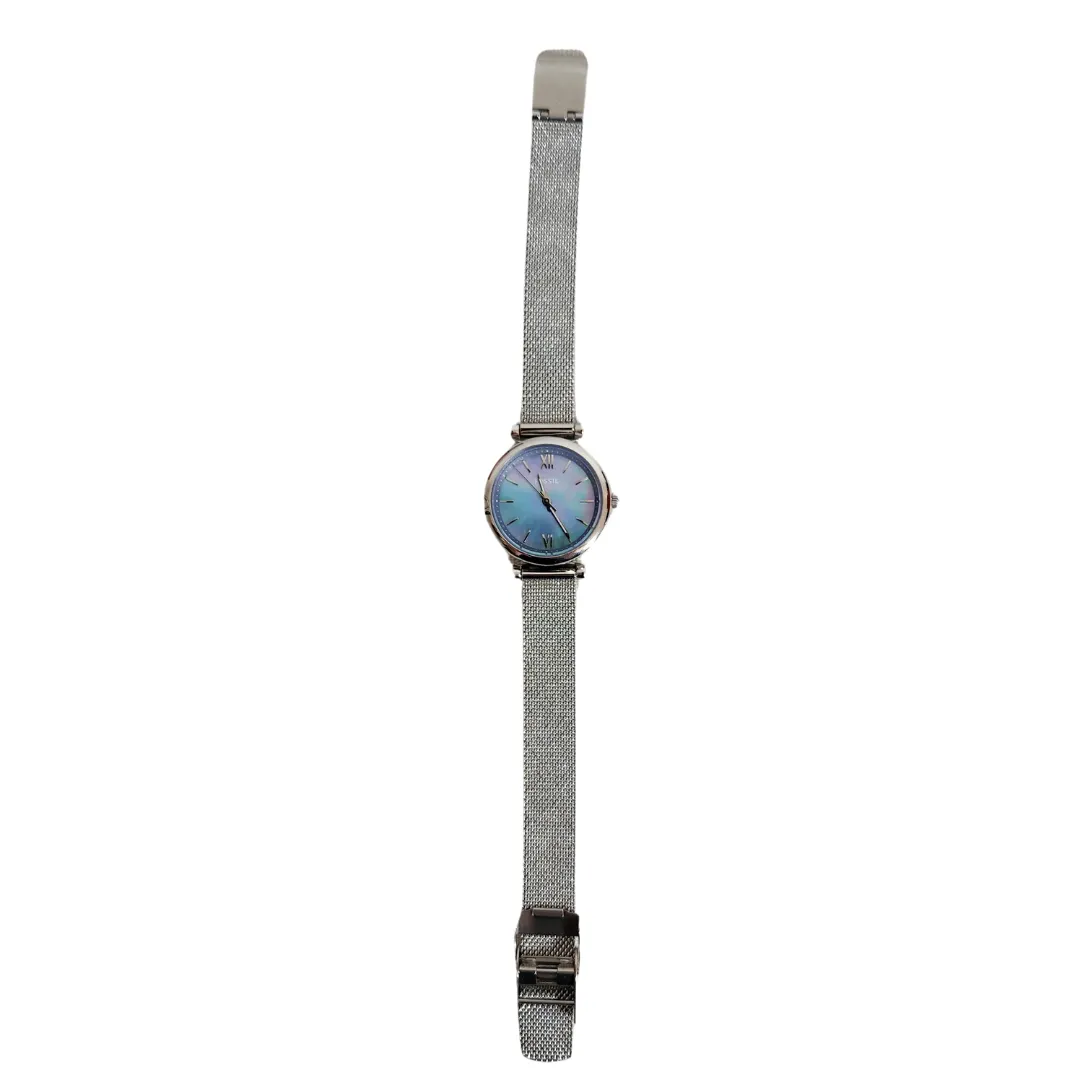 Fossil Silver Stainless Steel Carlie Mini Wrist Watch | Gently Used |