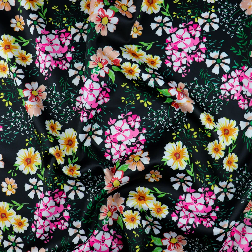 FS1099 Floral Scuba Stretch Fabric