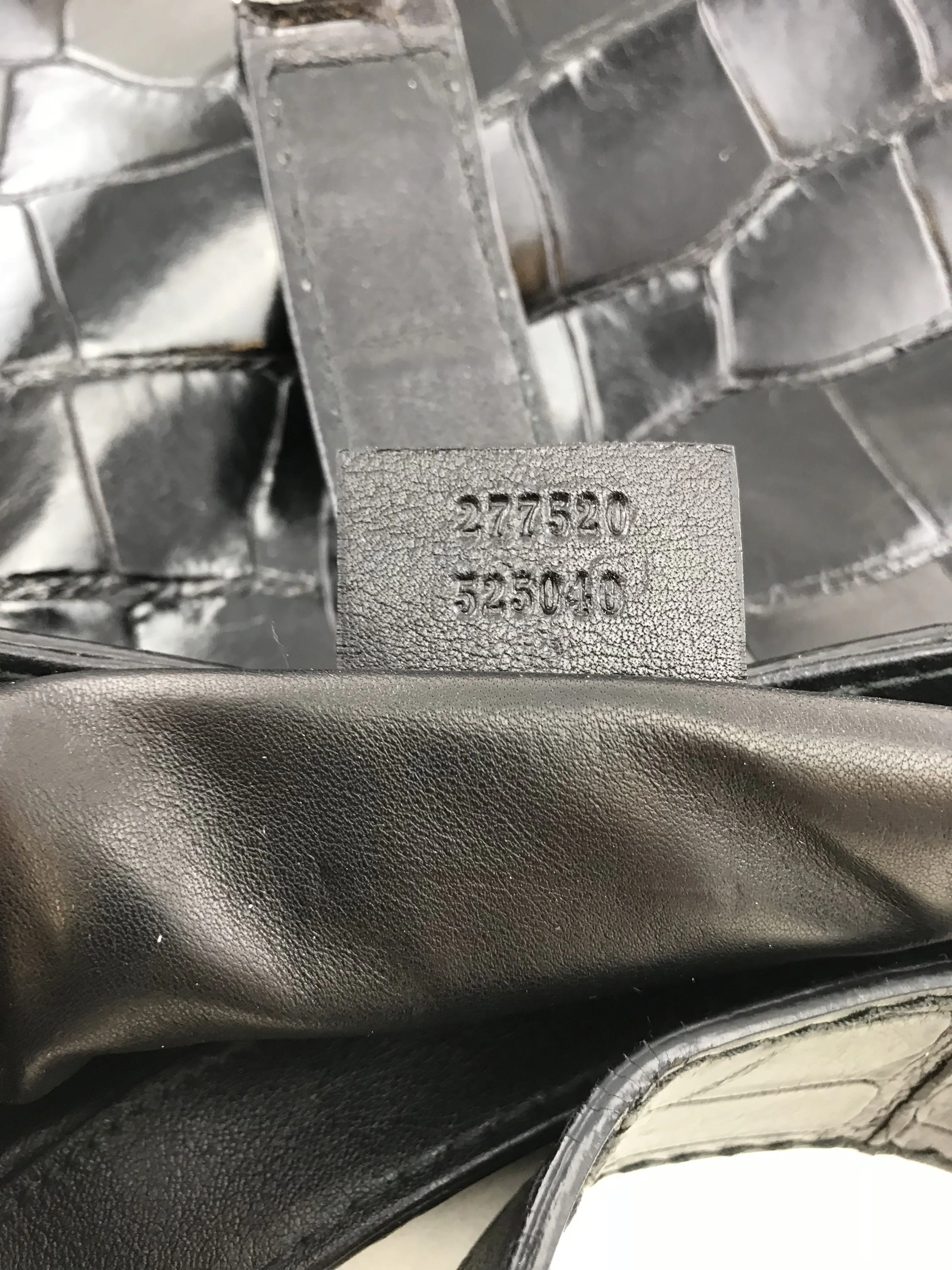 Gucci Crocodile Jackie O Hobo Bag