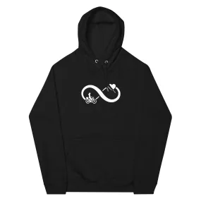 Infinity Heart and Cycling 2 - Unisex Premium Organic Hoodie