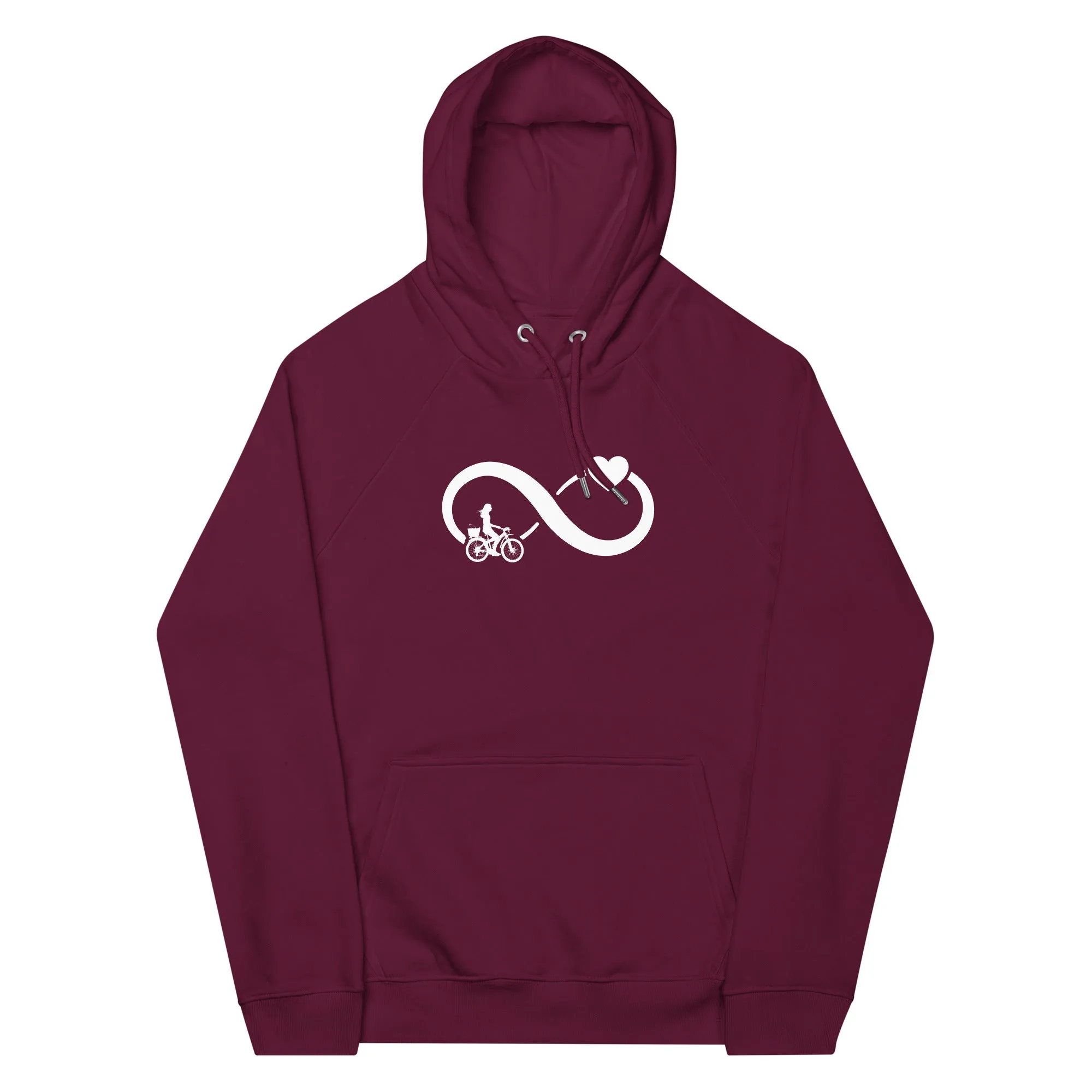 Infinity Heart and Cycling 2 - Unisex Premium Organic Hoodie