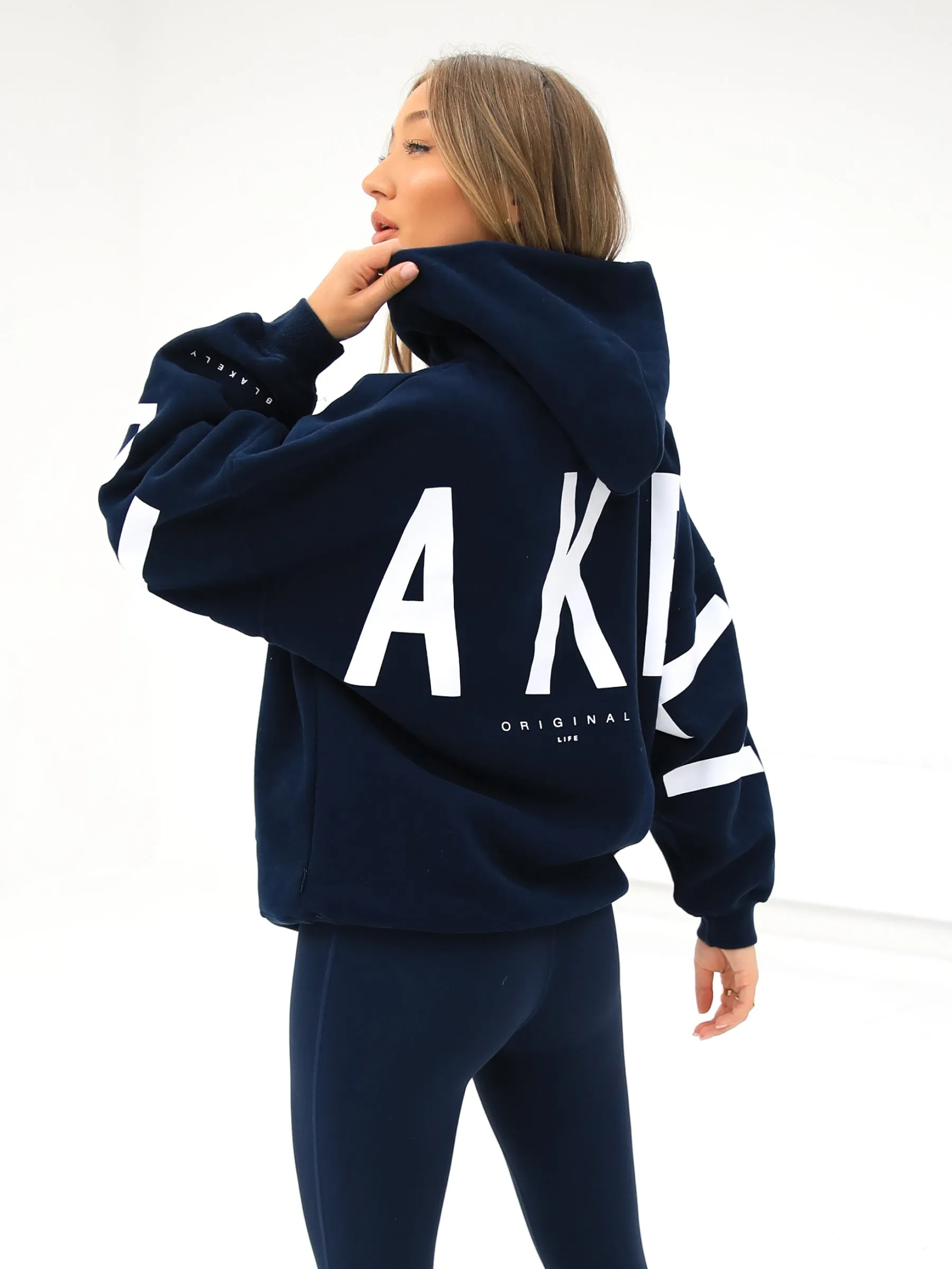 Isabel Oversized Hoodie - Navy Blue