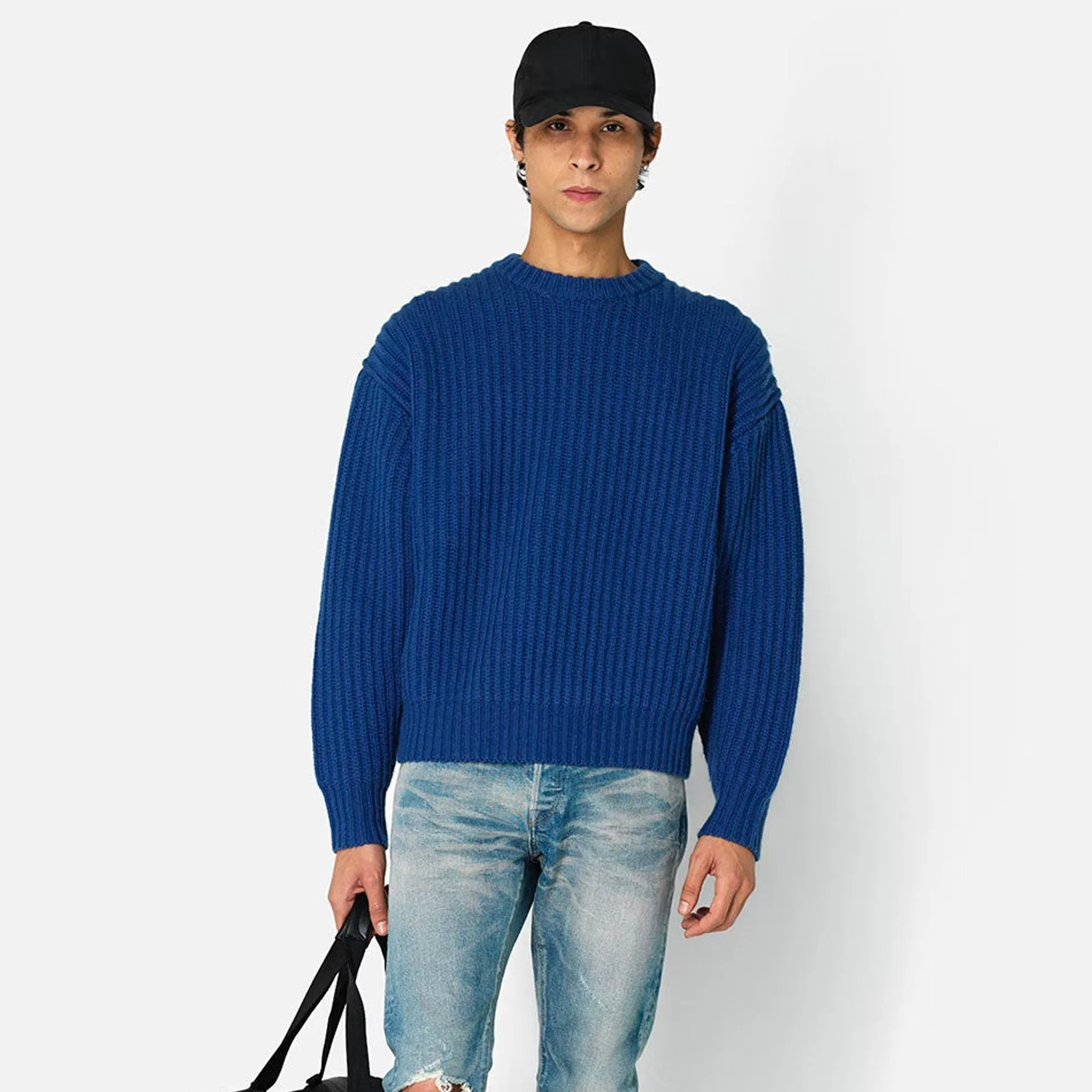 John Elliott Mens Capri Cashmere Crew