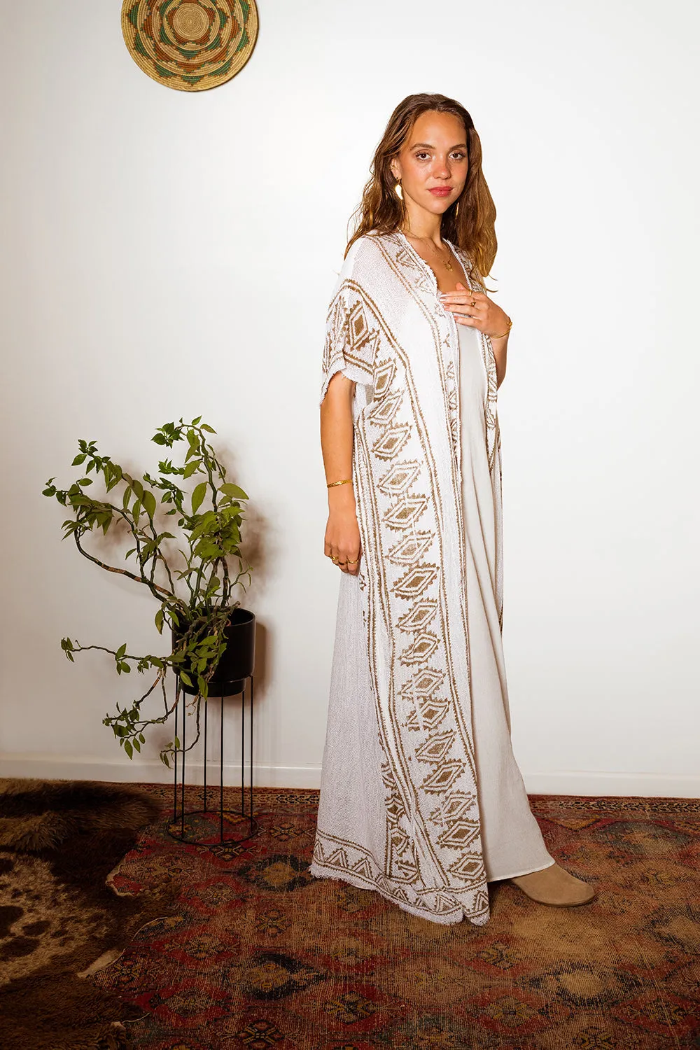 KIARA KAFTAN / KIMONO WHITE FOR MEN