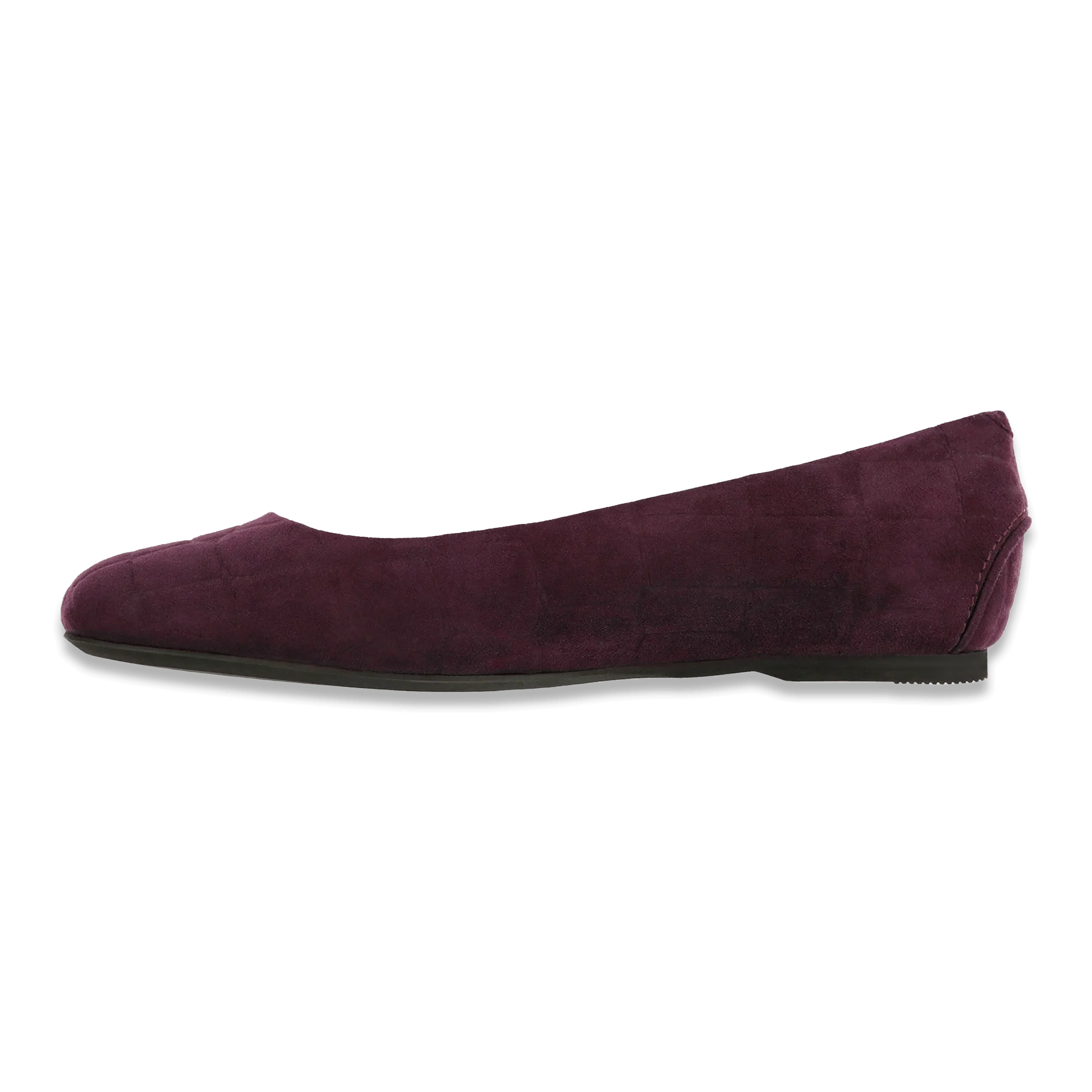 Lacey Plum Croc Suede