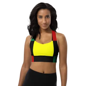 Longline sports bra Black History