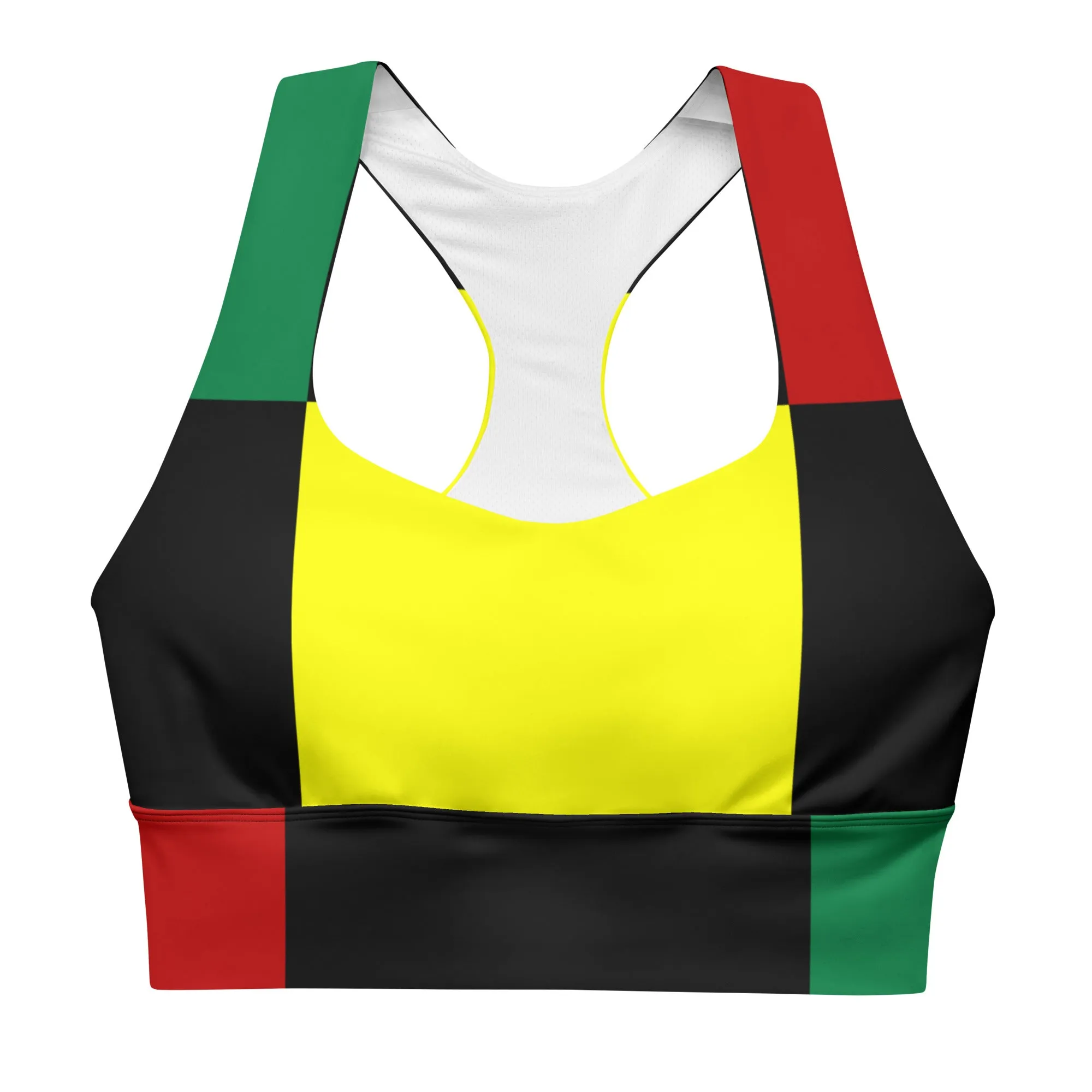 Longline sports bra Black History