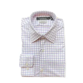 Marc New York Boys Skinny Purple/White Plaid Dress Shirt MBS0024