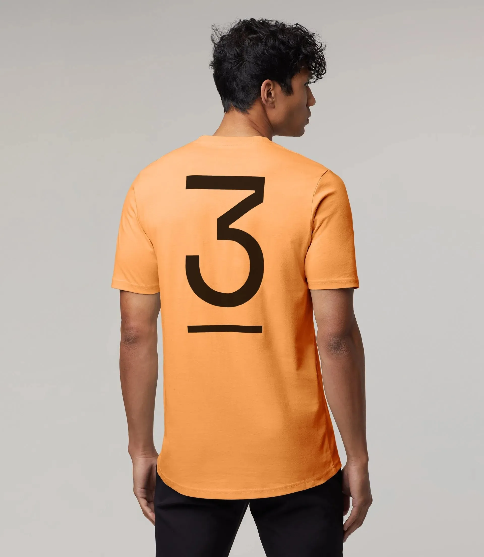 McLaren F1 Men's Daniel Ricciardo Core T-Shirt  -Black/Orange