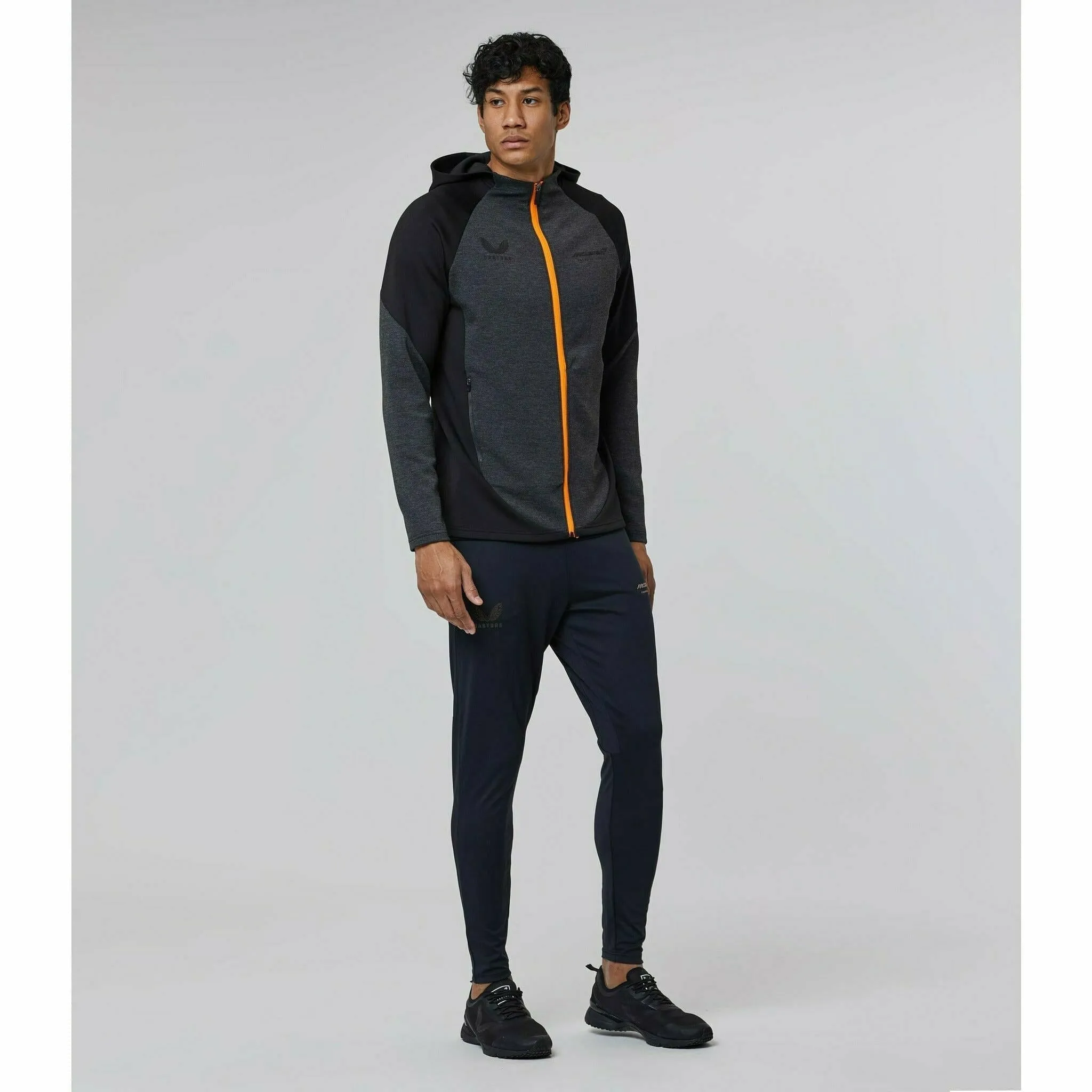 McLaren F1 Men's Full Zip Hoodie- Black/Gray