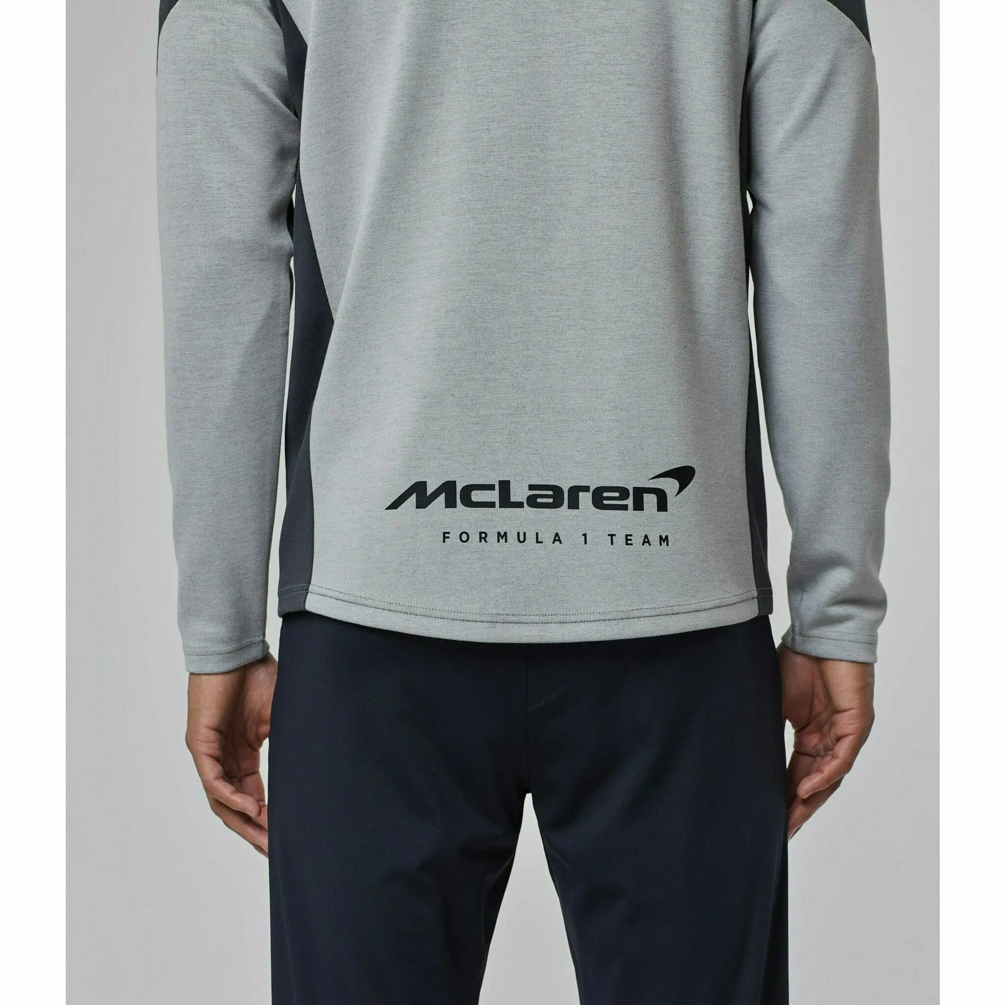 McLaren F1 Men's Full Zip Hoodie- Black/Gray