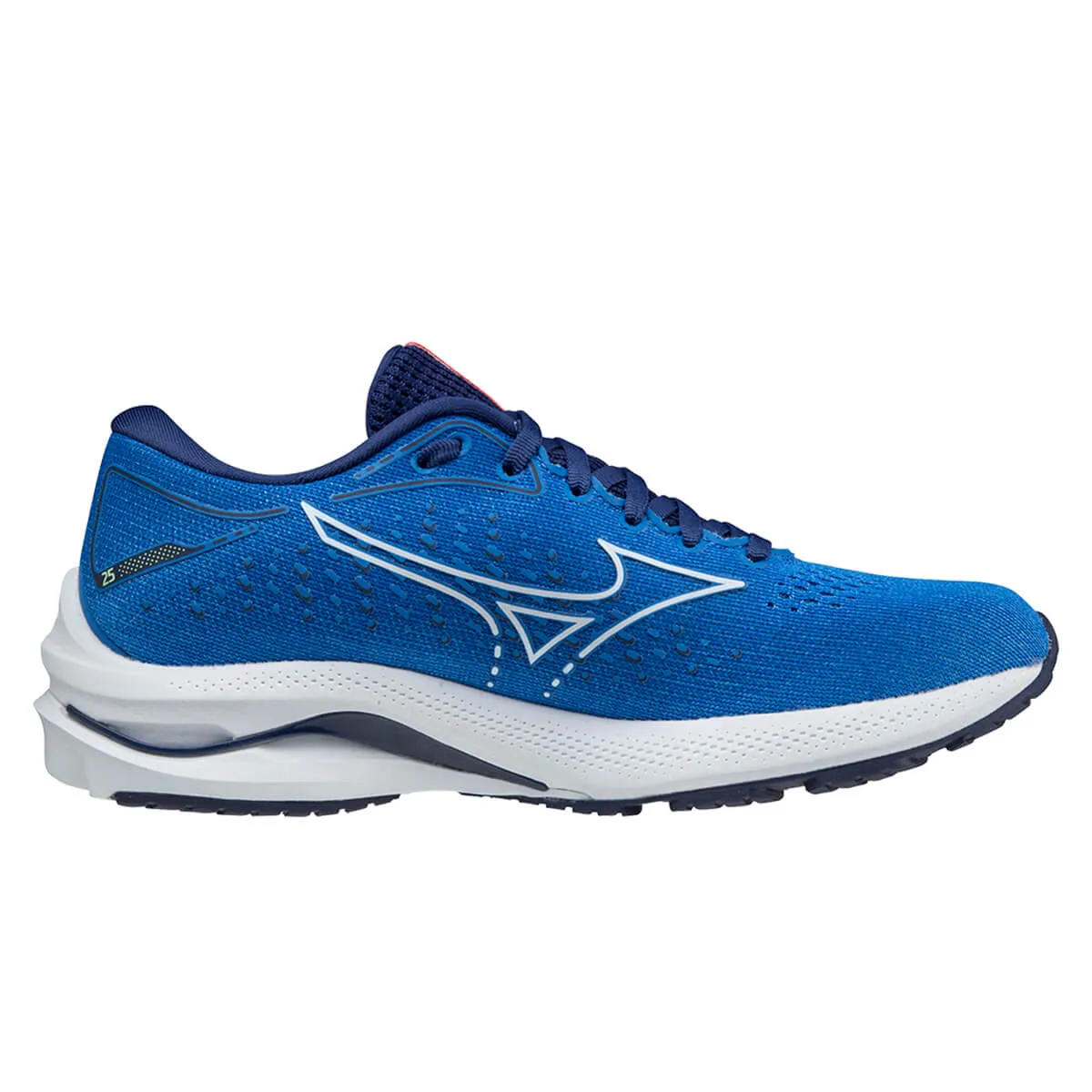 Mizuno Wave Rider 25 Womens | Fblue/indigowht/divapink