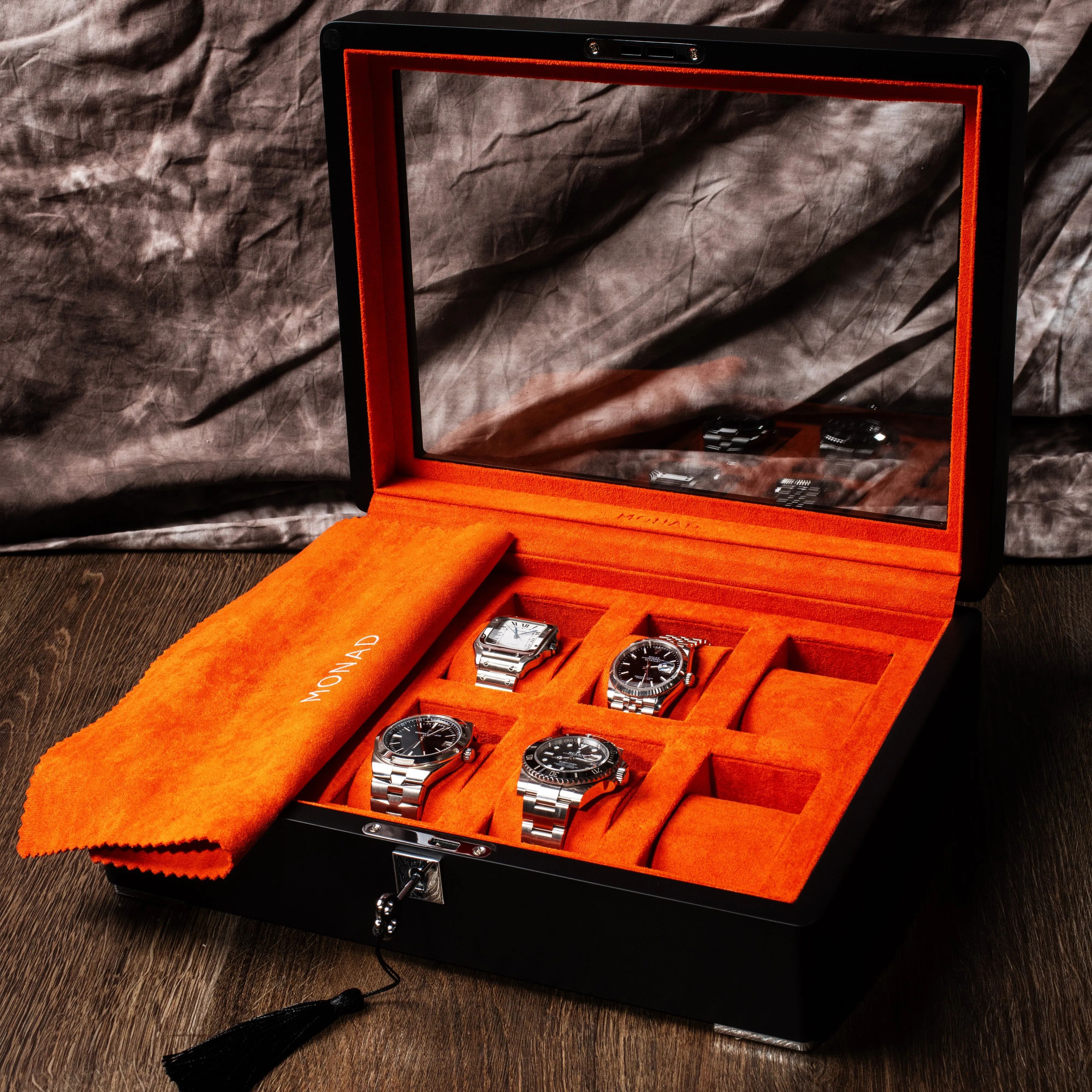 Monad Legacy Black Watch Box in Orange (8 Slots) -  PREORDER