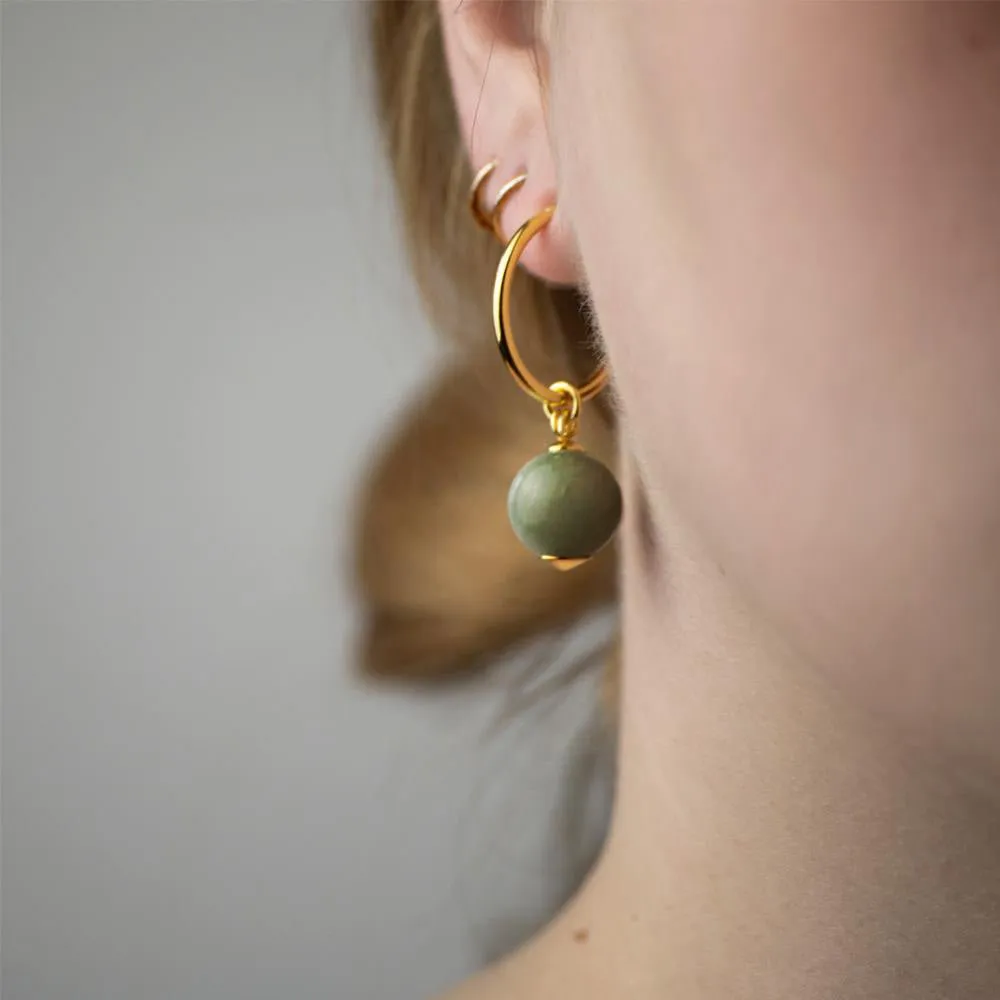 Nephrite earring