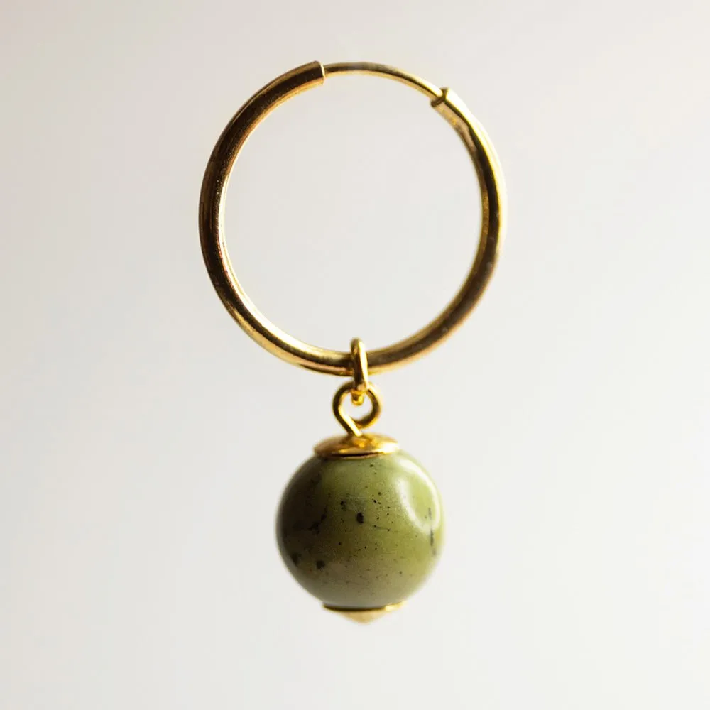 Nephrite earring