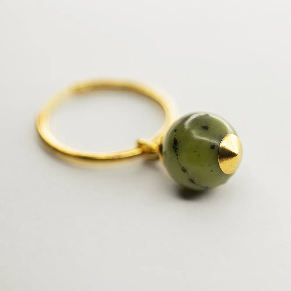 Nephrite earring